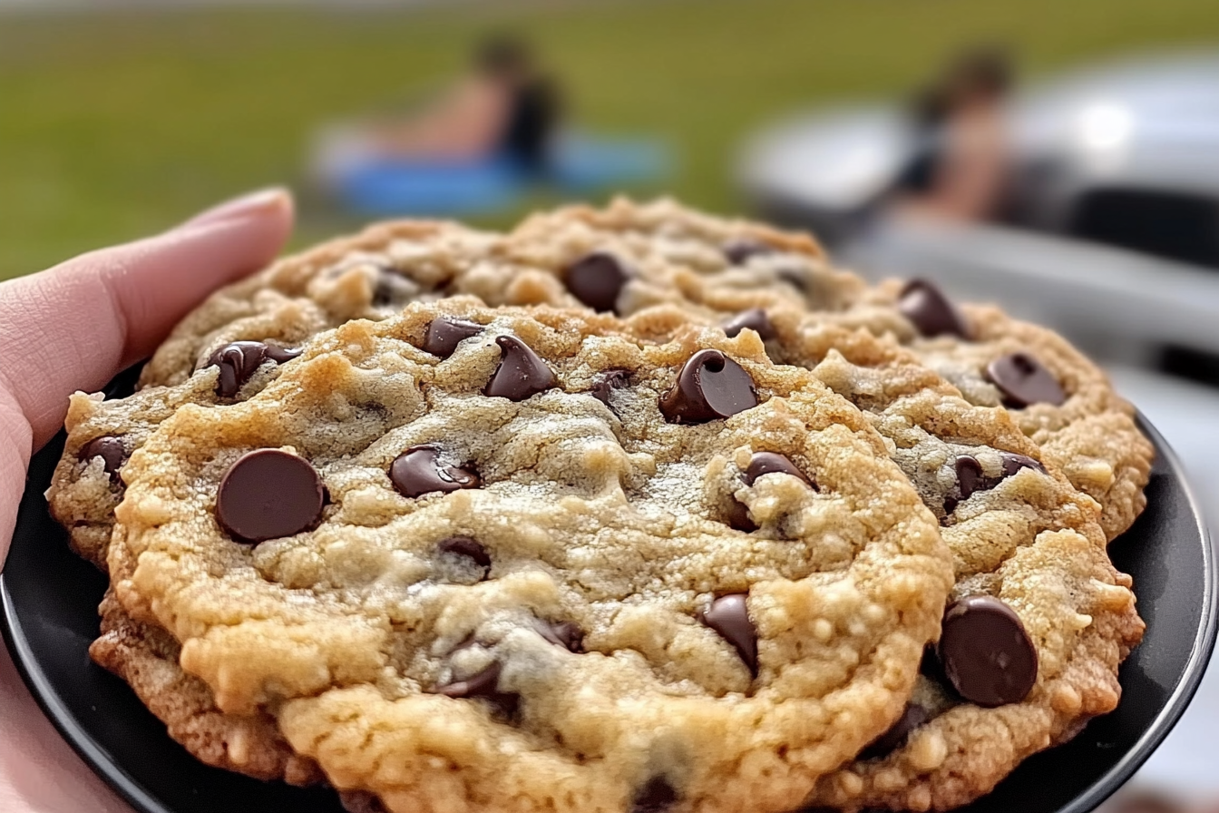 Rice Krispies cookies, chocolate chip cereal cookies, crispy chocolate chip cookies