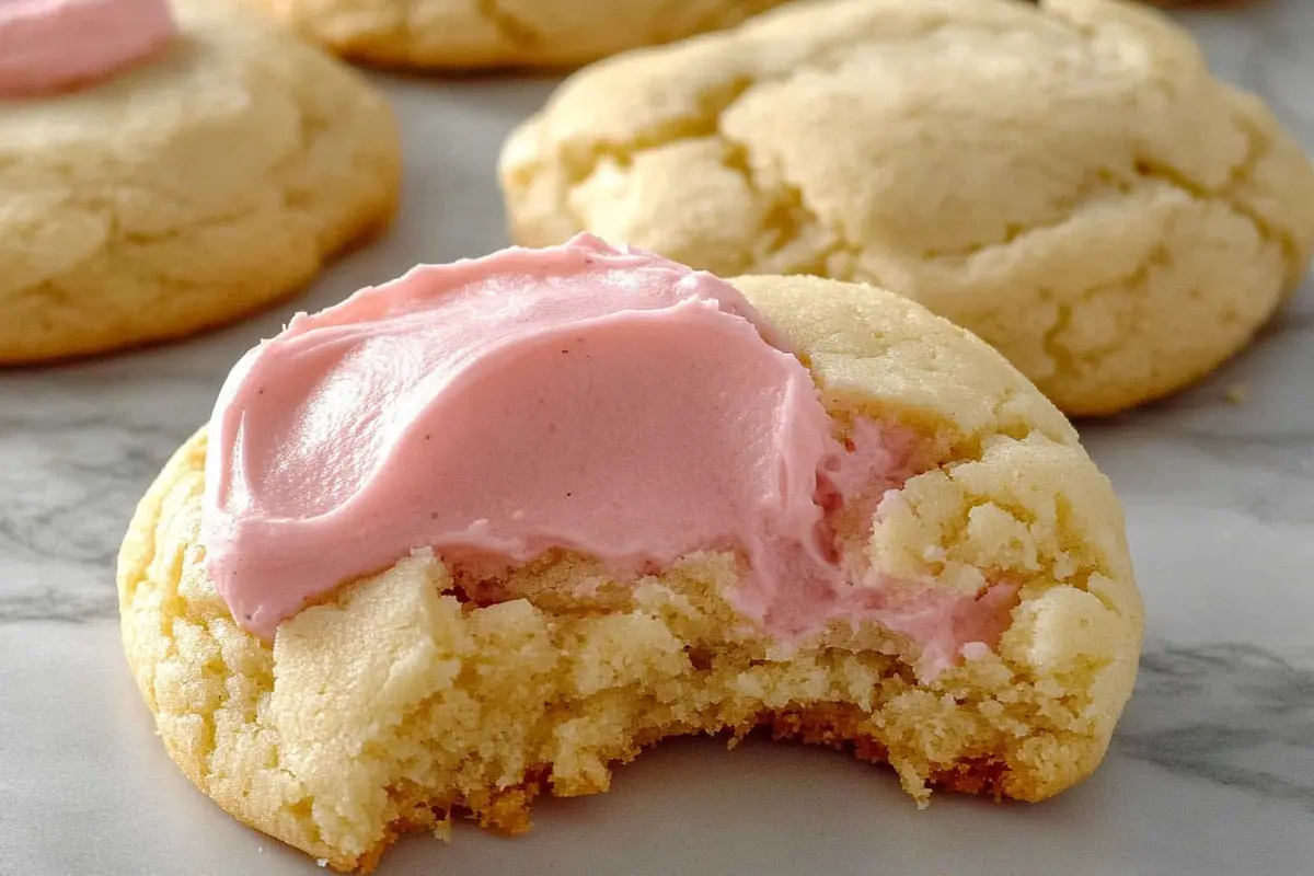 Crumbl Cookie Recipe, Freshly baked Crumbl-style cookies cooling on a parchment-lined baking sheet.