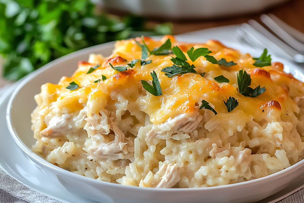 Easy Angel Chicken Rice Casserole recipe