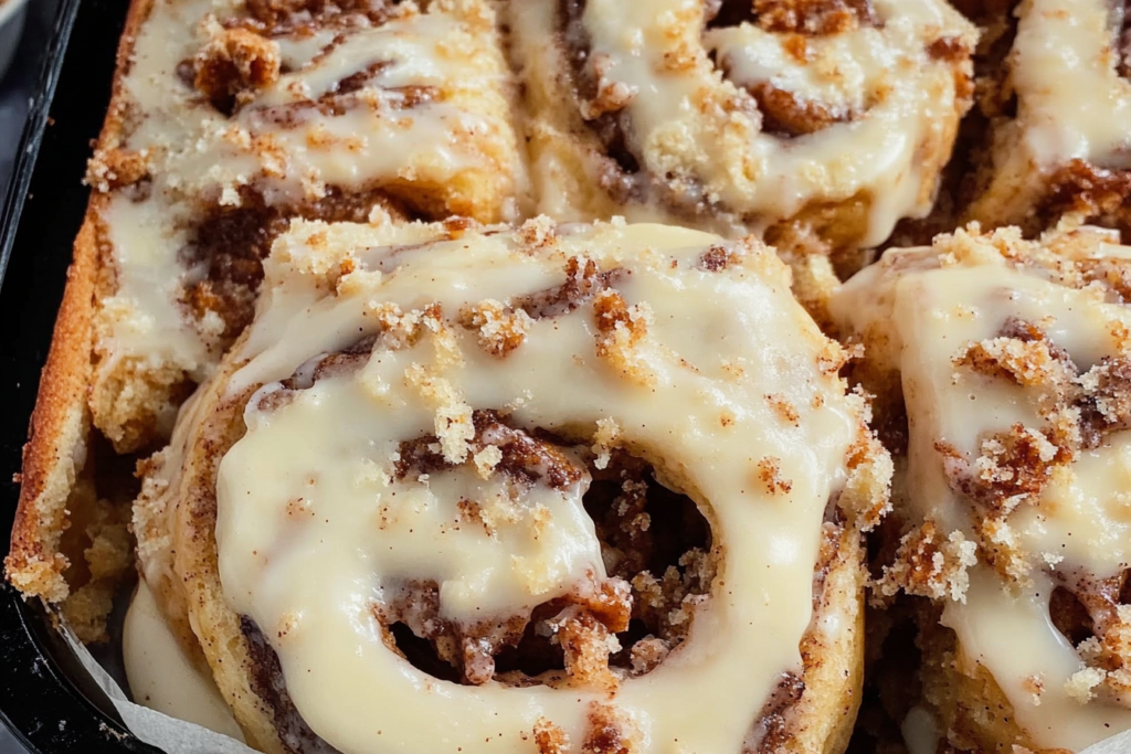 Gooey Carrot Cake Cinnamon Rolls for brunch